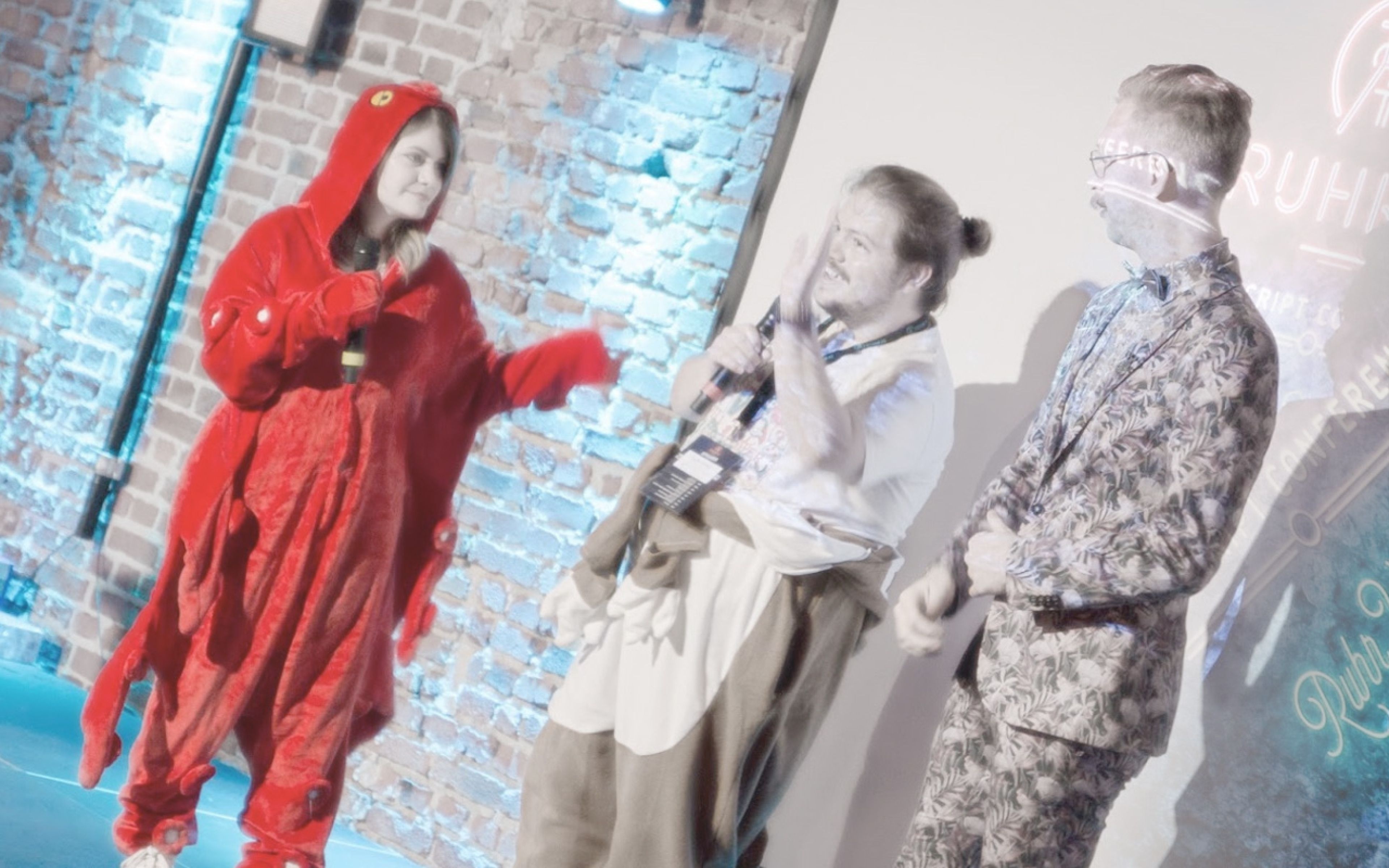 Foto der Moderatoren bei dem Ruhr JS