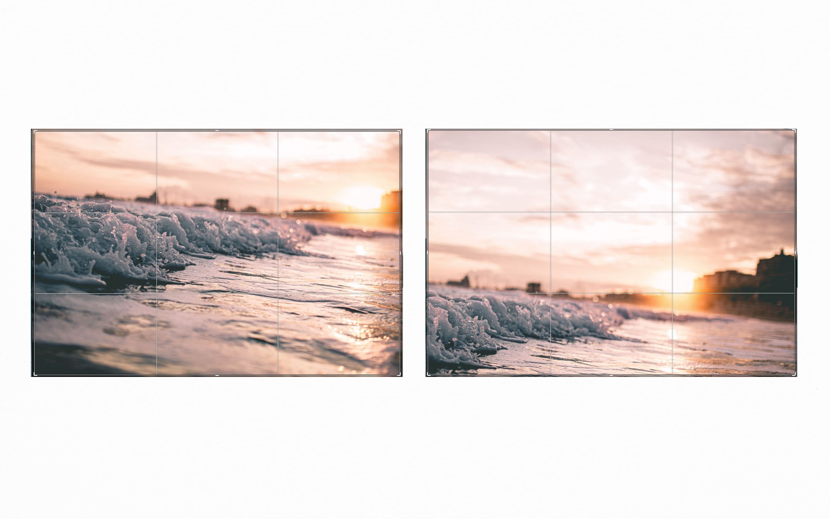 Foto mit Darstellung Goldener Schnitt