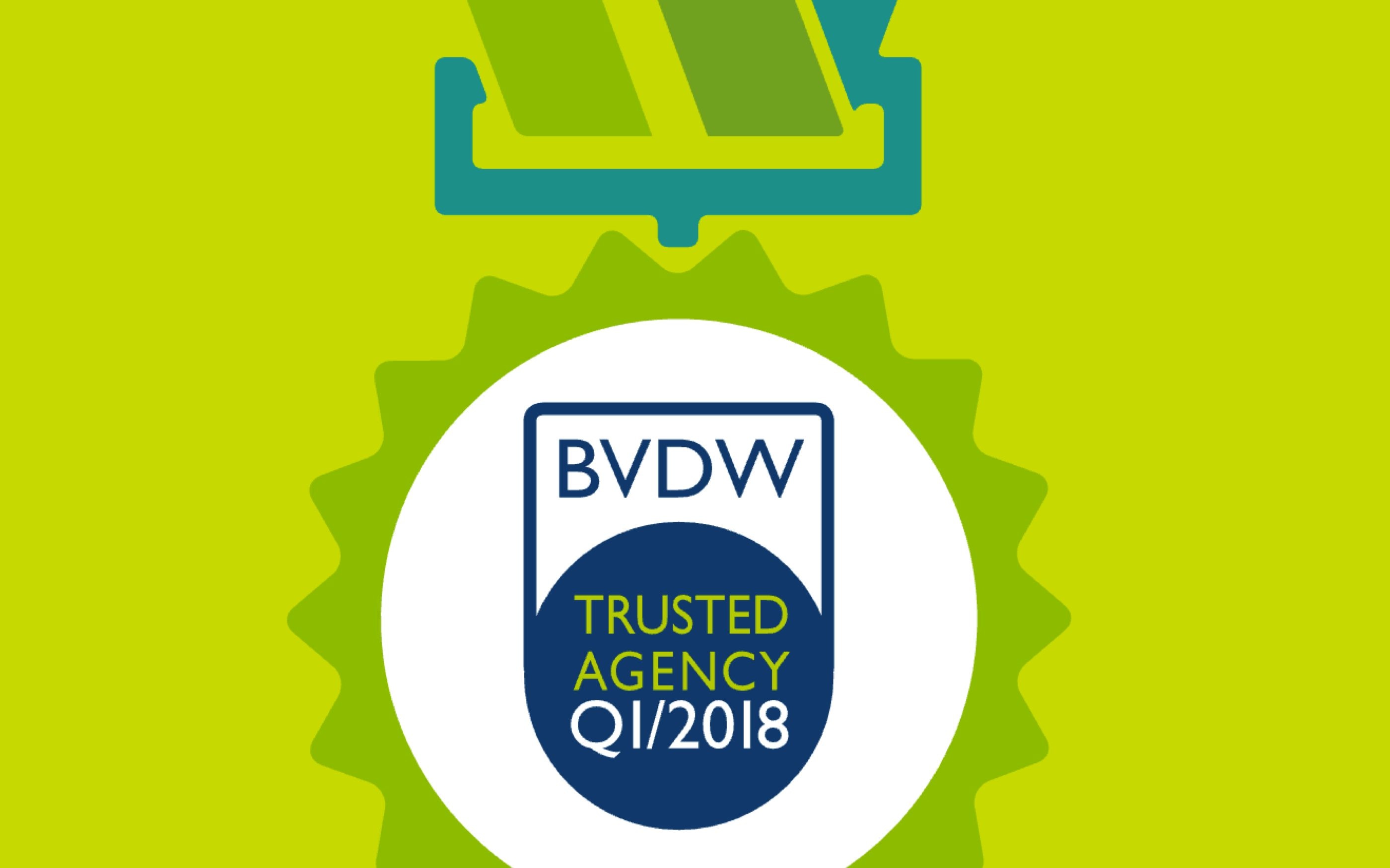 Grafik Medaille BVDW Trusted Agency 2018