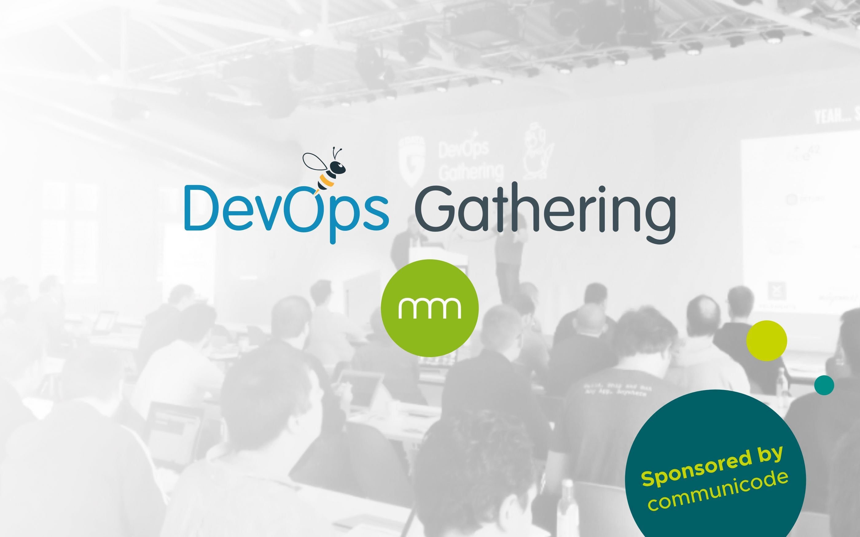 Grafik zum DevOps Gathering Symposium sponsored by communicode AG