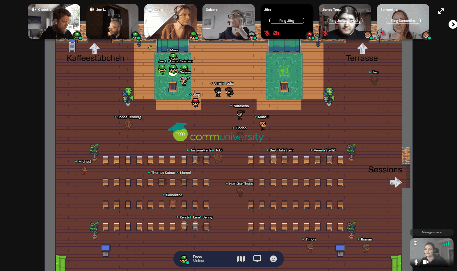 Screenshot Online communiversity