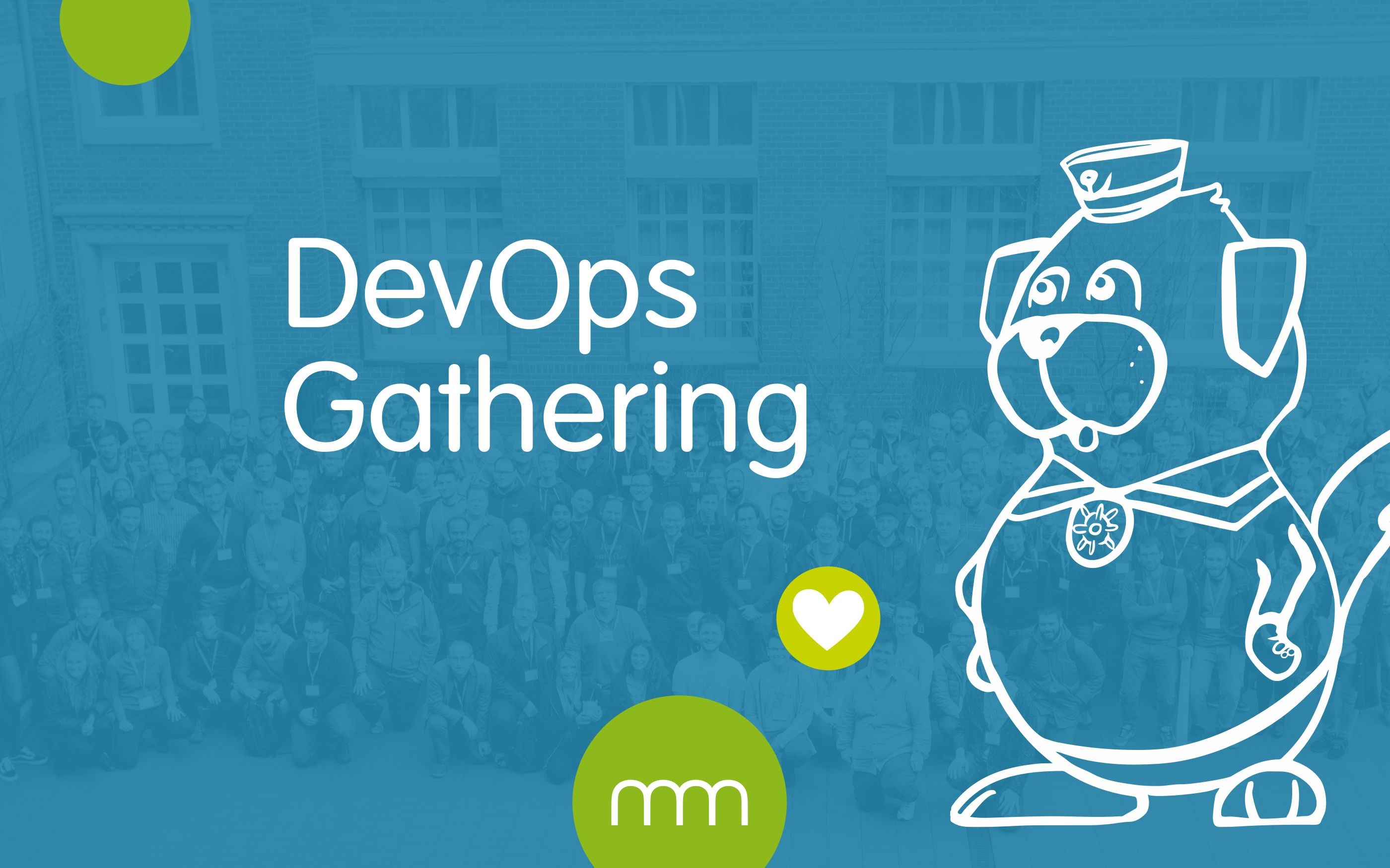 Grafik zum DevOps GAthering Event und Maskottchen