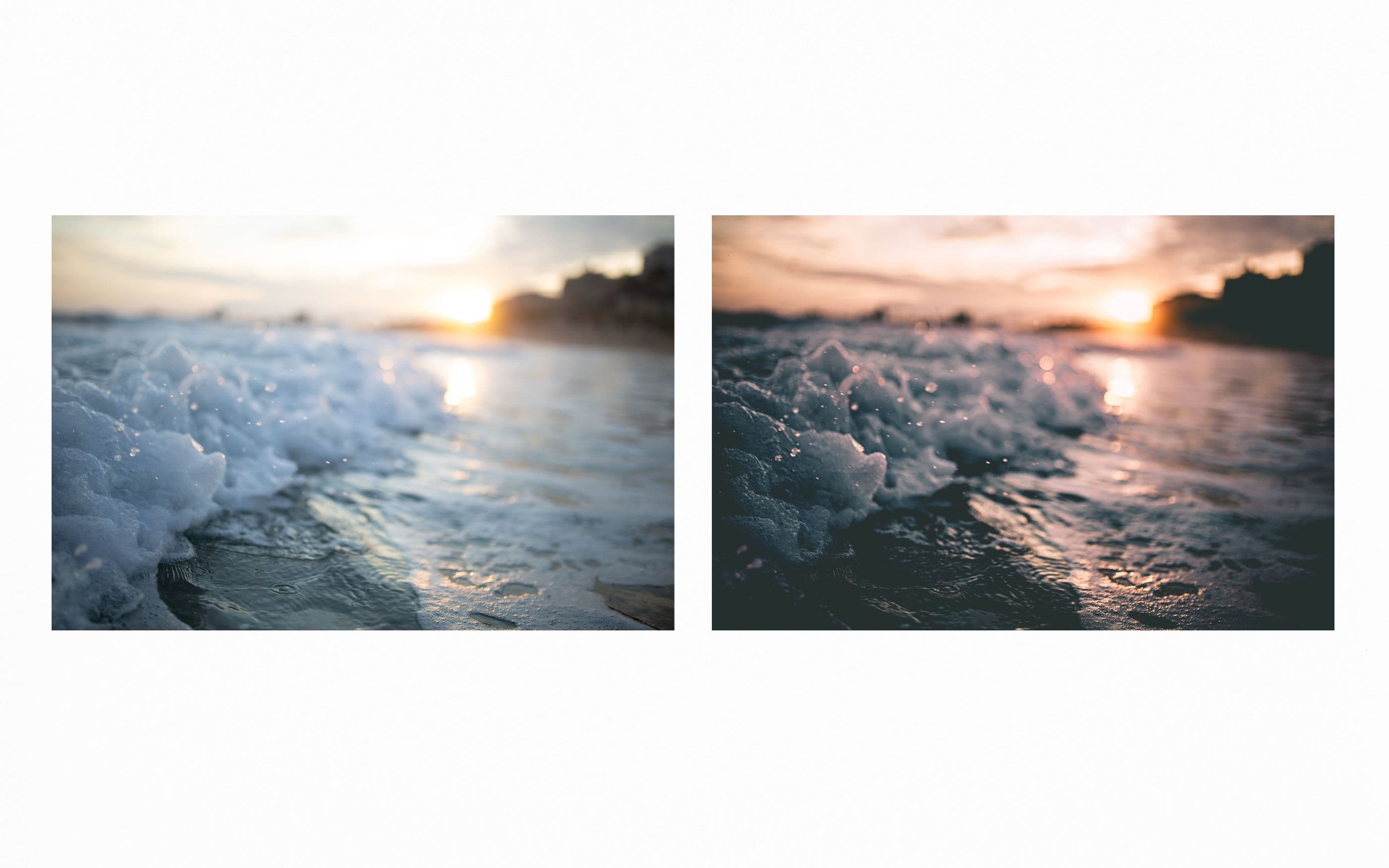 Foto Vergleich Wirkung von Farbspektren