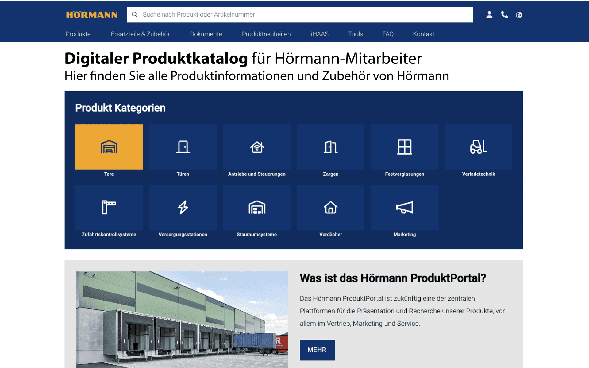 Hörmann digitaler Produktkatalog
