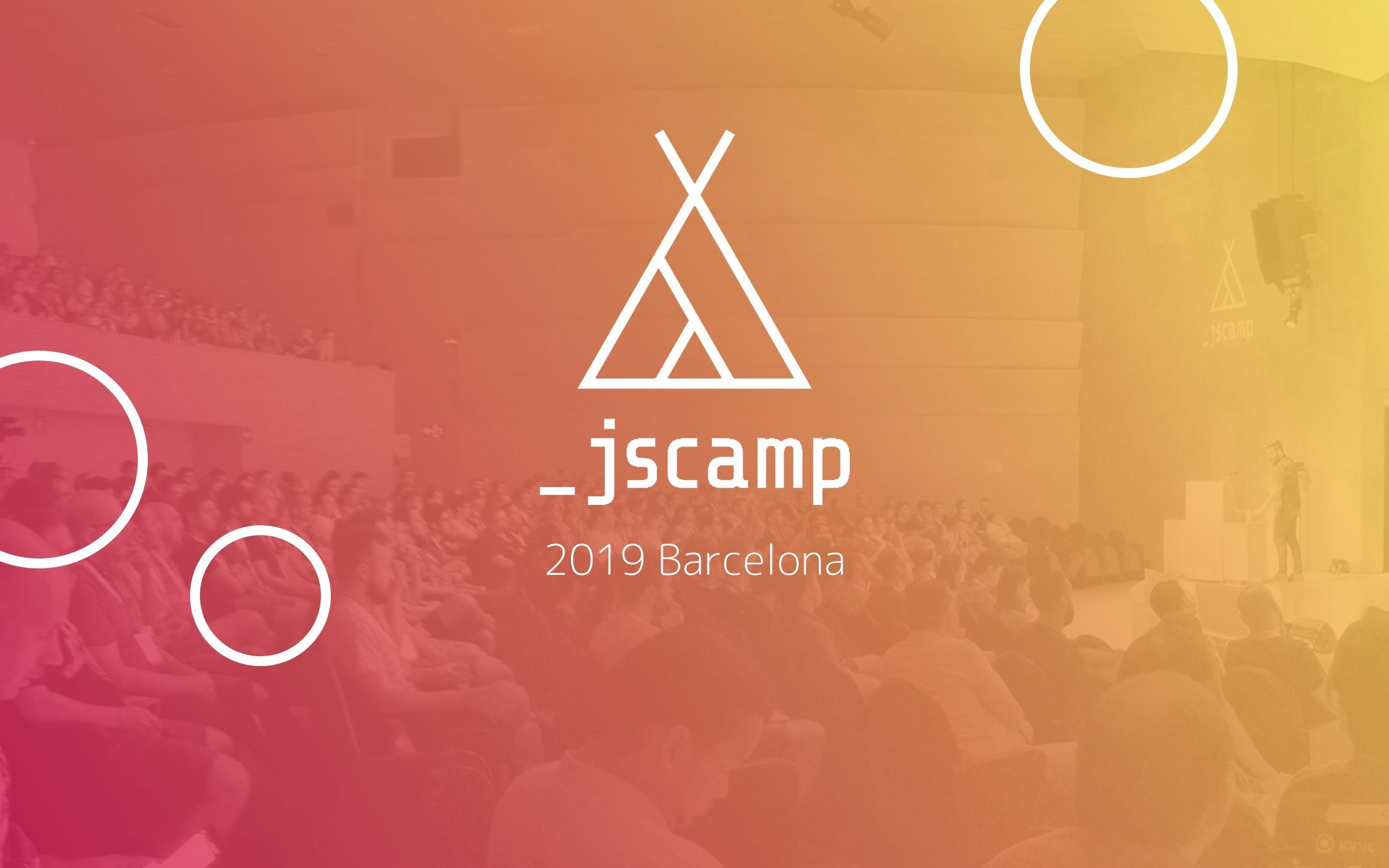 Graphic for jscamp 2019 in Barcelona