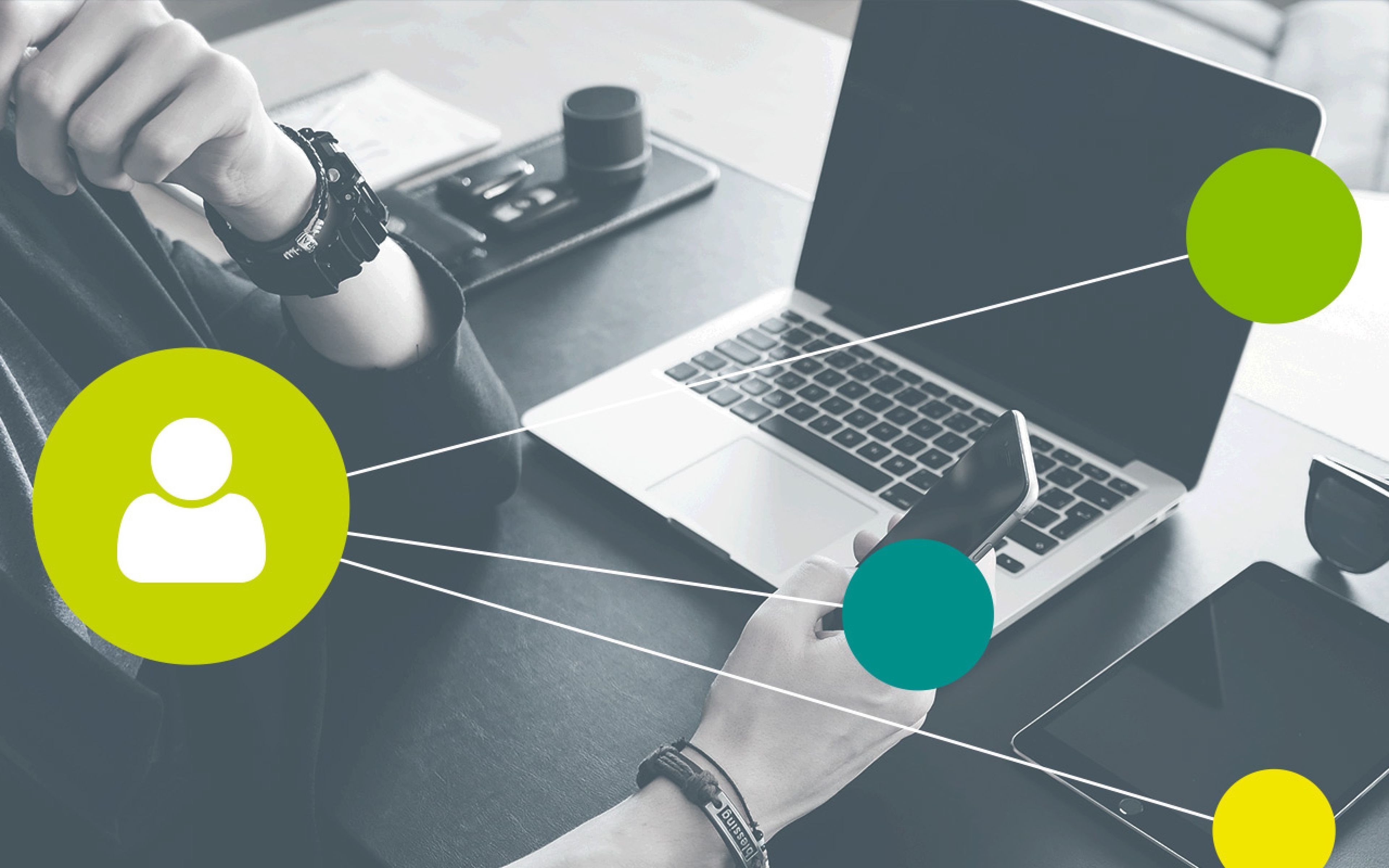 Omnichannel Commerce icon with various devices