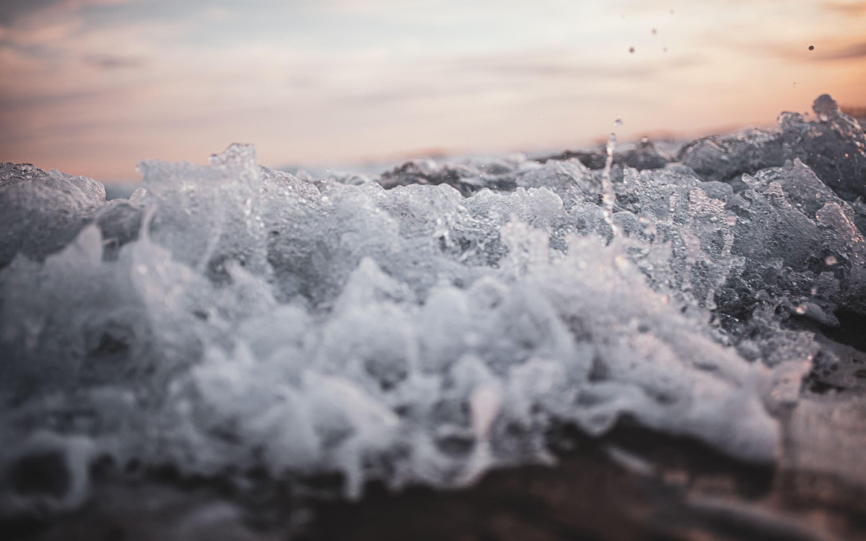 Foto mit Meeresgischt