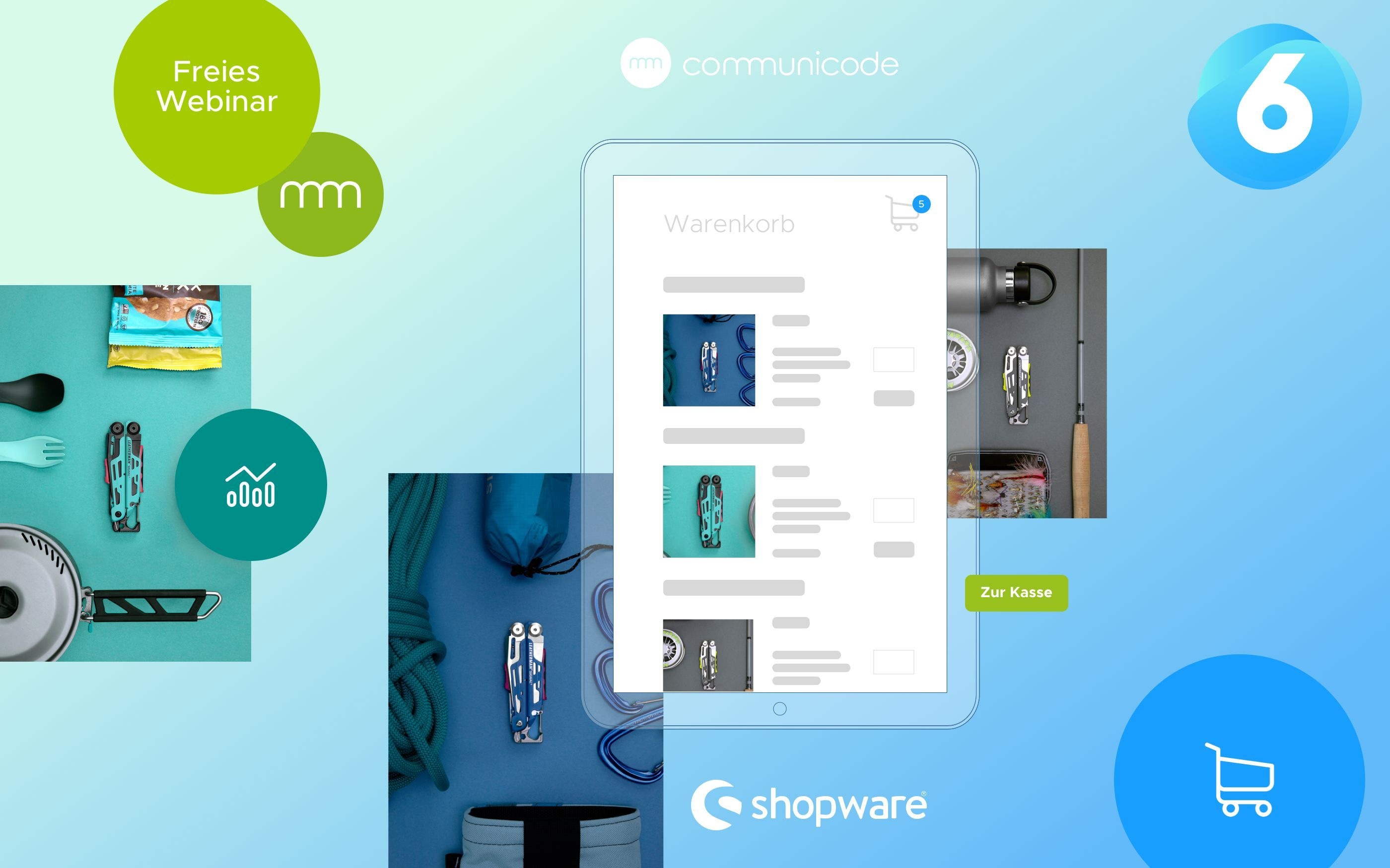 Grafik zum shopware Webinar mit communicode