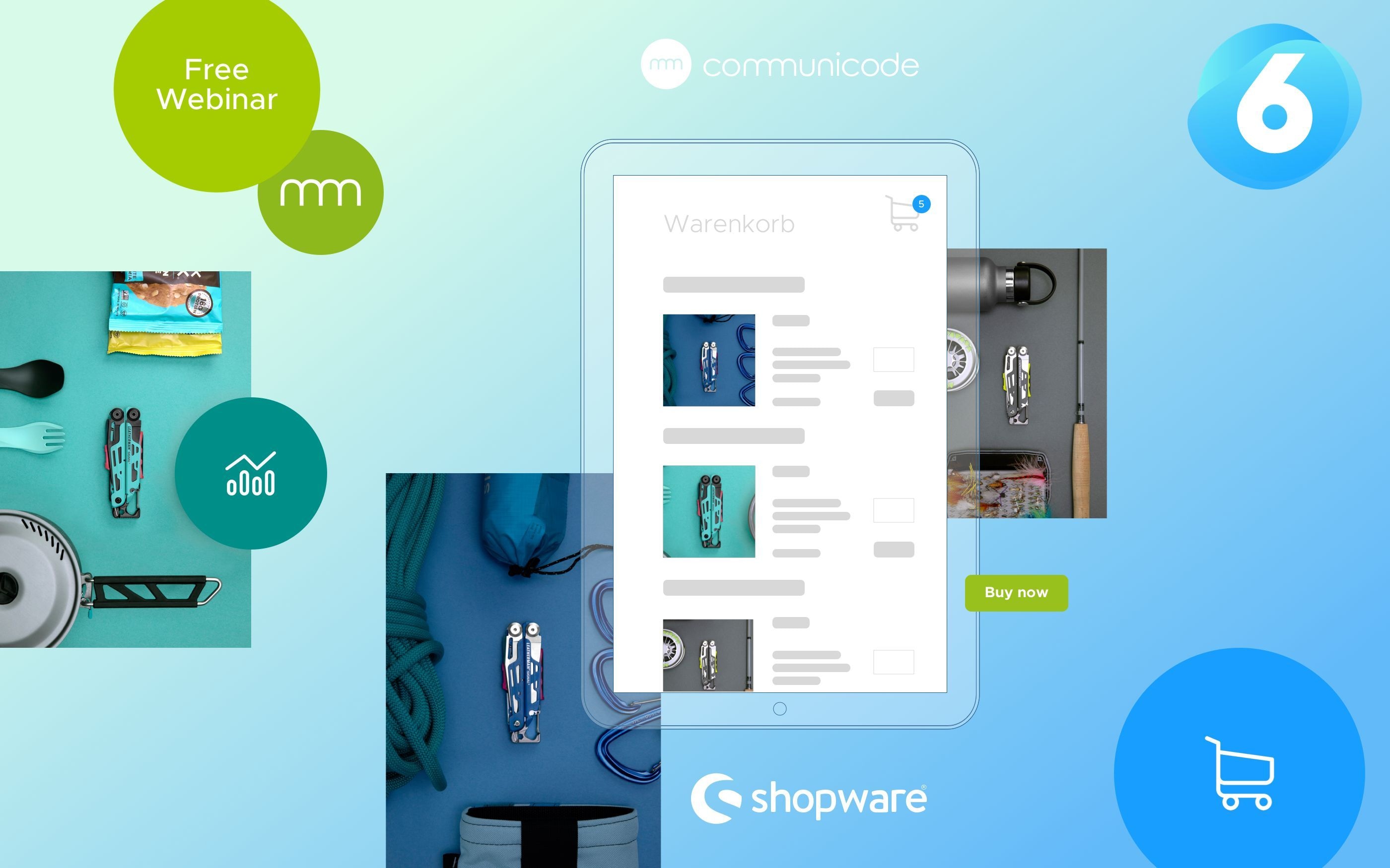 Grafik zum shopware Webinar mit communicode